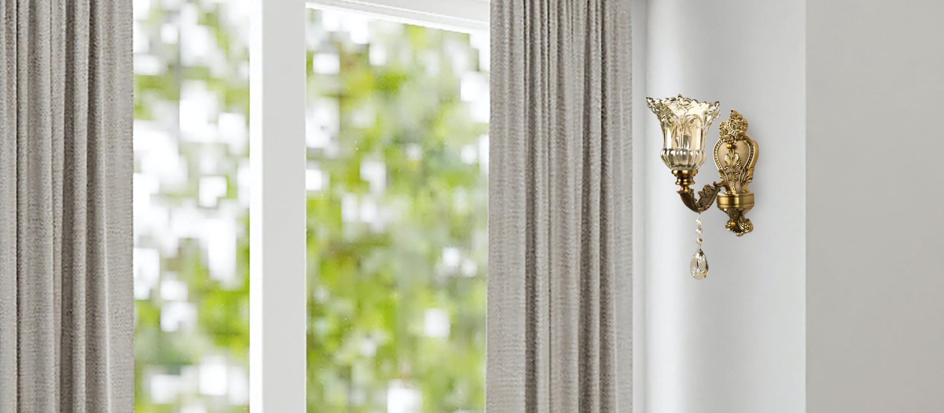 European retro wall lamp